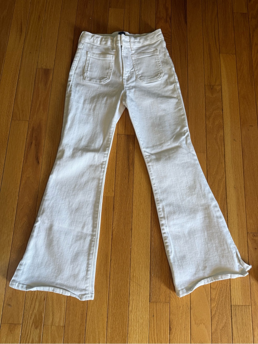 GAP White Flared Kids Jeans